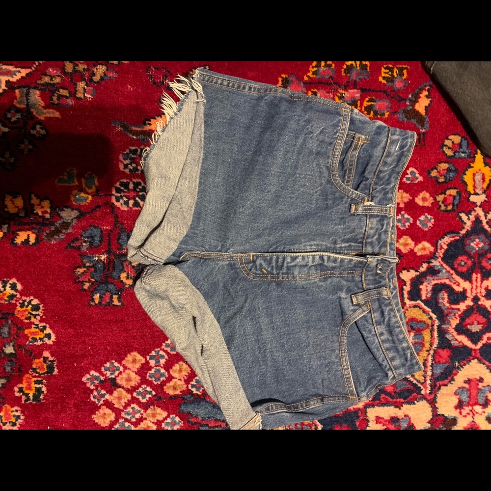 Jeans ripped shorts